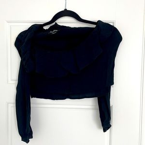Bebe Black Off The Shoulder Top
